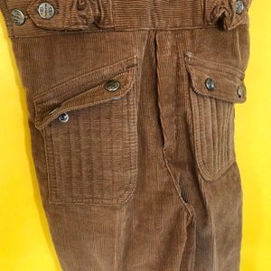 Girls 1970s vintage corduroy overalls by Choozie Brand image 5