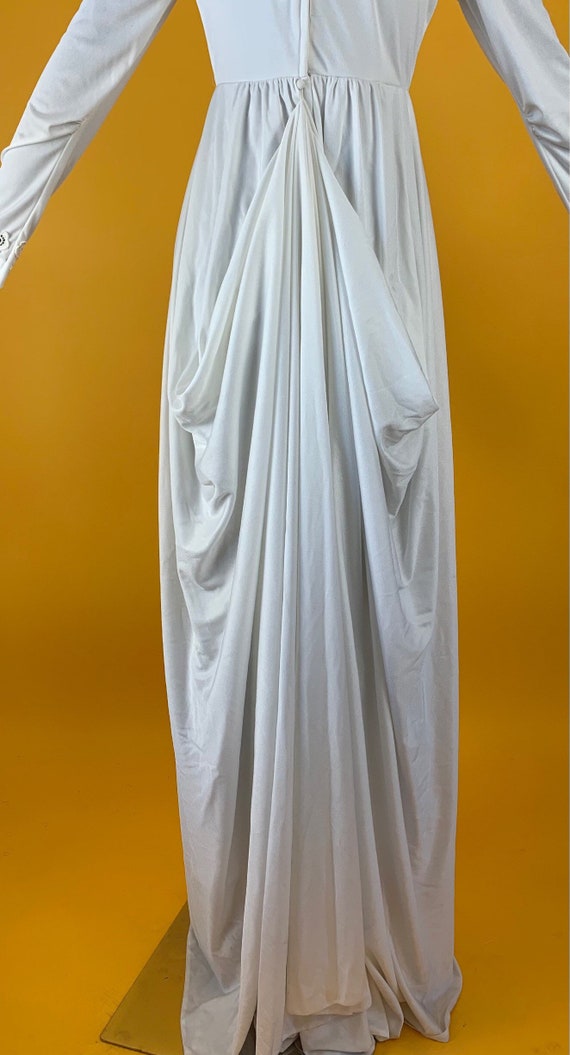 1970’s Wedding dress long sleeve - image 5