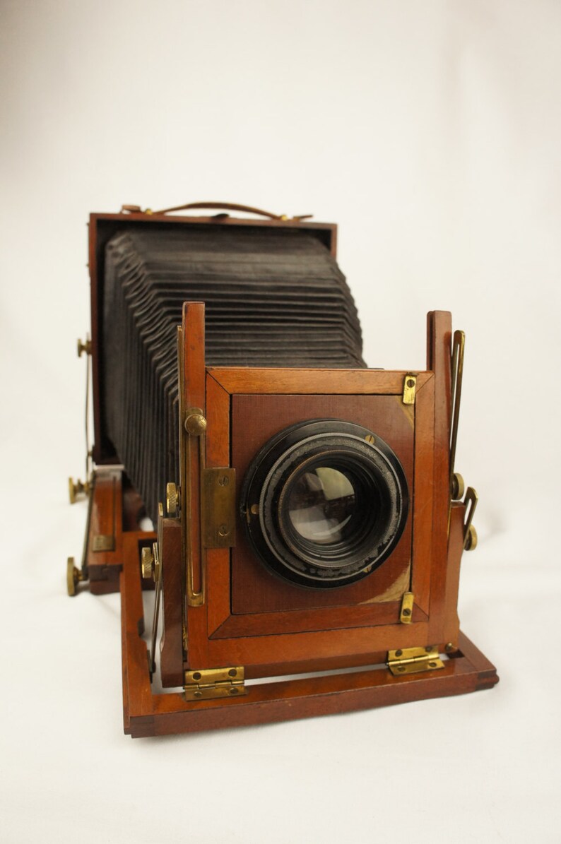 Vintage Antique Victorian Bellow Folding Field Camera Mahogany | Etsy