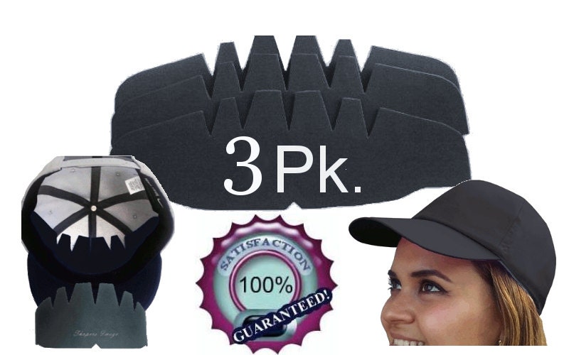 3Pk Black-One Einheitsgröße Kappen Einsatz & Panel Hut Former Kombo Hut Liner 3Pk Black-One Einheitsgröße Kappen Einsatz & Panel Hut Former Kombo Hut Liner