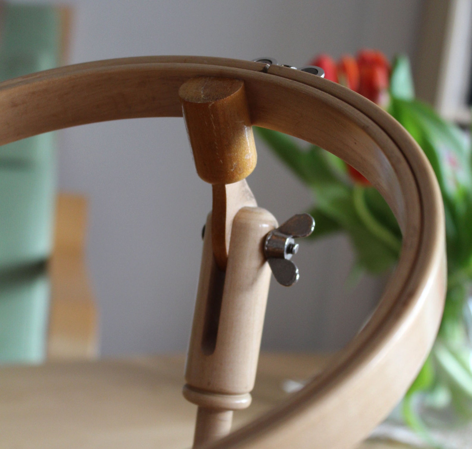 Vintage Wooden Embroidery Table Clamp Hoop 9/23cm Etsy