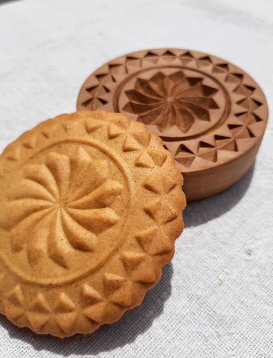 Hand carved wooden cookie mold biscuit mold cookie stamp Etsy