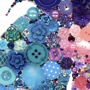 Button Art PRINT 8x10 of Orginial Button Artwork, Diy, Swarovski ...