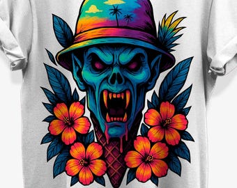 Scary Ice Cream T-shirt for Vampires Lovers | Cotton Graphic Tee