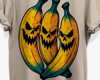Creepy Bananas with Evil Faces T-Shirt