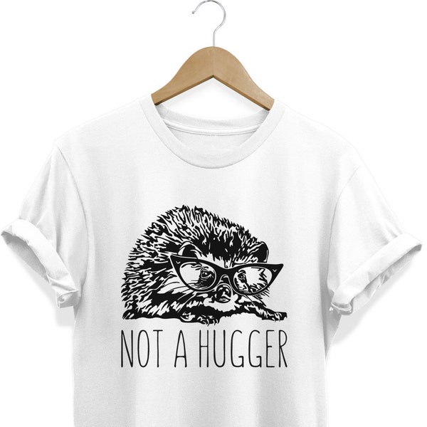 Pas une chemise câline, Cute Hedgehog T-shirt, Animal hipster vêtements