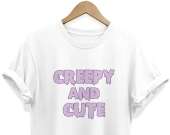 Camiseta espeluznante, estilo pastel gótico yami kawaii