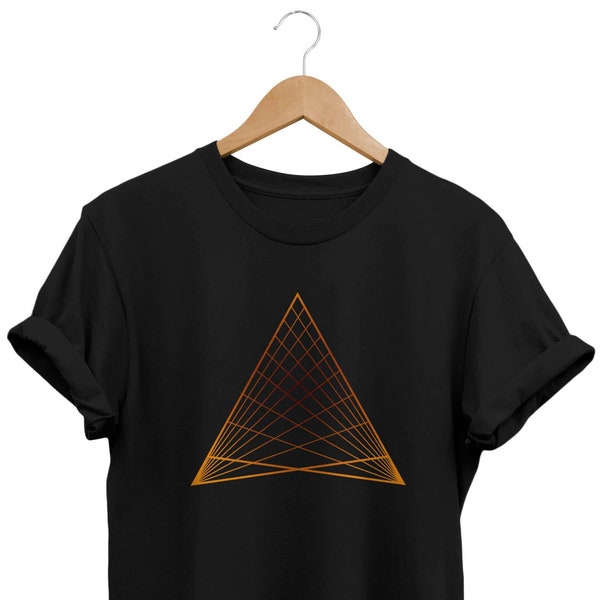 Geometrisch shirt, minimalistisch T-shirt, kunstzinnig T-shirt, abstracte top, moderne kunst, artistiek cadeau, fashion streetwear, esthetische kleding, jaren 90-kleding