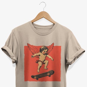 Skateboard Tshirt Skater T-Shirt Gift Tee Ollie Vintage Skateboard Tshirt Skater T-Shirt Gift Tee Ollie Vintage