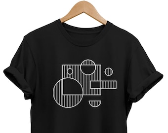 Minimalist Abstract T-Shirt: Geometric Modern Art Tee