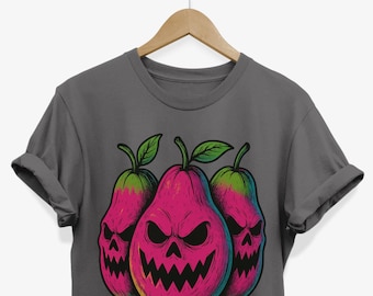 Guavas Summerween T-shirt | Scary Fruit Graphic Tee | Spooky Halloween