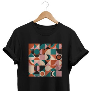Modern Art T-shirt, Abstract Shirt, Artsy Tee, Geometric Top, Artistic Shirt, Artist Gift, Grunge Clothing, Alternative Clothes, Graphic Tee