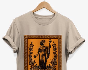 Persephone Greek Mythology T-Shirt, Spring Goddess Graphic Tee, Ancient Greece Outfit