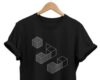Abstract Geometric T-Shirt: Modern Art Tee