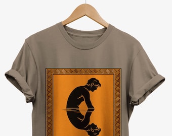 Narcissus Reflection Greek Mythology T-Shirt, Ancient Greece Philosophy Tee, Philosophical Narcissism Gifts