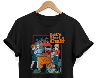 let's start a cult moletom com capuz