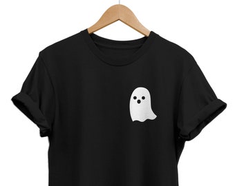Cute Ghost shirt, spooky shirt, ghost clothing gifts, mini ghost tshirt