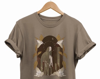 Maglietta Moon Fairycore: stile grunge vintage