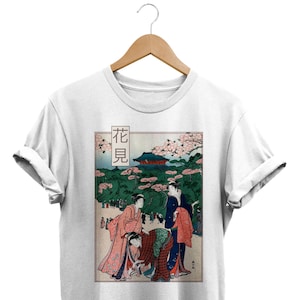 Japanese Aesthetic Shirt, Grunge Tshirt, Vintage Art, Edgy Clothes, Otaku Clothing, Retro Apparel, Cherry Blossom Japan, J-Fashion T Shirt