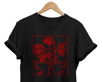 Dead Roses Shirt, Alternative Kleidung, Gothic T-Shirt, Grunge Kleidung, Pastel Goth Tee, Edgy Kleidung, E-Girl Top, E-Boy Outfit, Emo T-Shirt