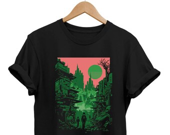 Dystopische Realität Tshirt, Grunge Kleidung, alternatives Shirt, surrealistische Kleidung, ausgefallenes Kleid, E-Boy-T-Shirt, E-Girl-Outfit, Apocalipse Tshirt