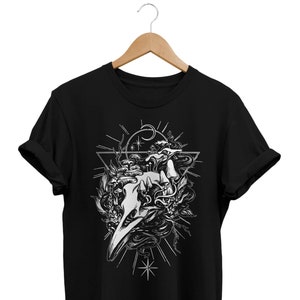 Fungi Skull T-shirt, Gothic Shirt, Alternative Clothing, Goth Tshirt, Grunge Outfit, E-Girl Tee, Edgy Apparel, E-Boy Clothes, Emo Streetwear