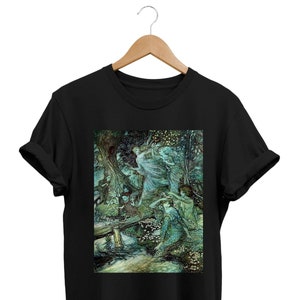 Vintage Fairy Garden T-shirt, Grunge Fairycore Clothing, Fairy Grunge Fashion, Aesthetic T Shirt, Cottagecore Shirt, Whimsical Outfit