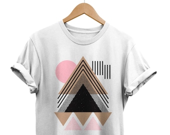 Abstract Geometric T-Shirt: Modern Art Graphic Tee