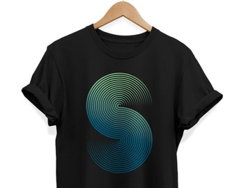 Minimalist Black and White Geometric Cubes All-Over Print Crop Tee