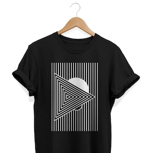 90er Jahre Abstrakt Shirt, Minimalistisches T-Shirt, Artsy T-Shirt, Geometrische Kunst Top, Moderne Kunst, Künstlerisches Geschenk, Mode Streetwear, Ästhetische Kleidung