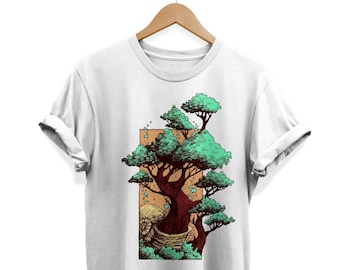 Bonsai Tree T-Shirt: Japanese Art Graphic Tee