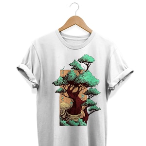 Japanese Bonsai Tree T-Shirt Japanese Tradition Graphic Art Japanese Bonsai Tree T-Shirt Japanese Tradition Graphic Art