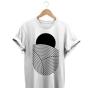 90s Abstract Shirt, Minimalist T-shirt, Artsy Tee, Geometric Top, Modern Art, Minimal Clothes, Fashion Streetwear, Aesthetic Clothing