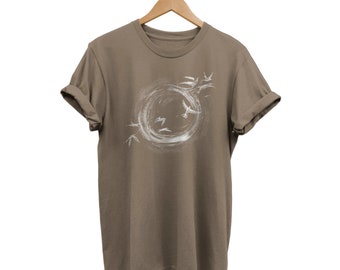 Vortex T-shirt, Grunge Clothing, Abstract Shirt, Artsy Tee