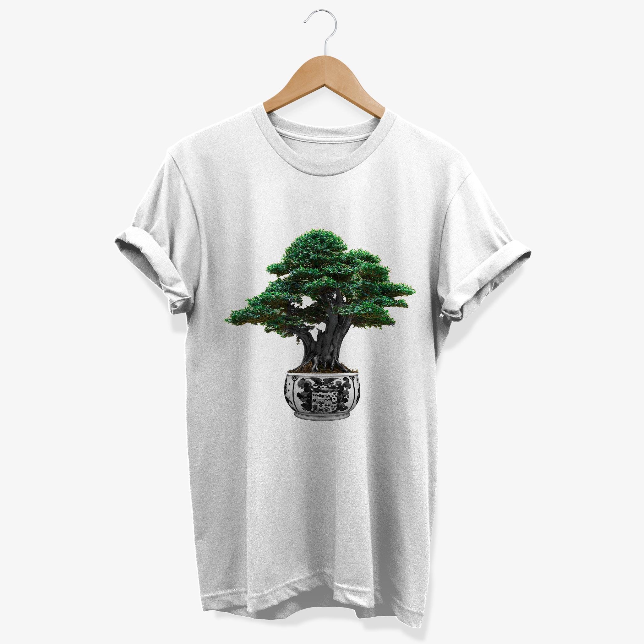 盆栽グラフィックTシャツ | 日本の禅アートシャツ - Etsy 日本