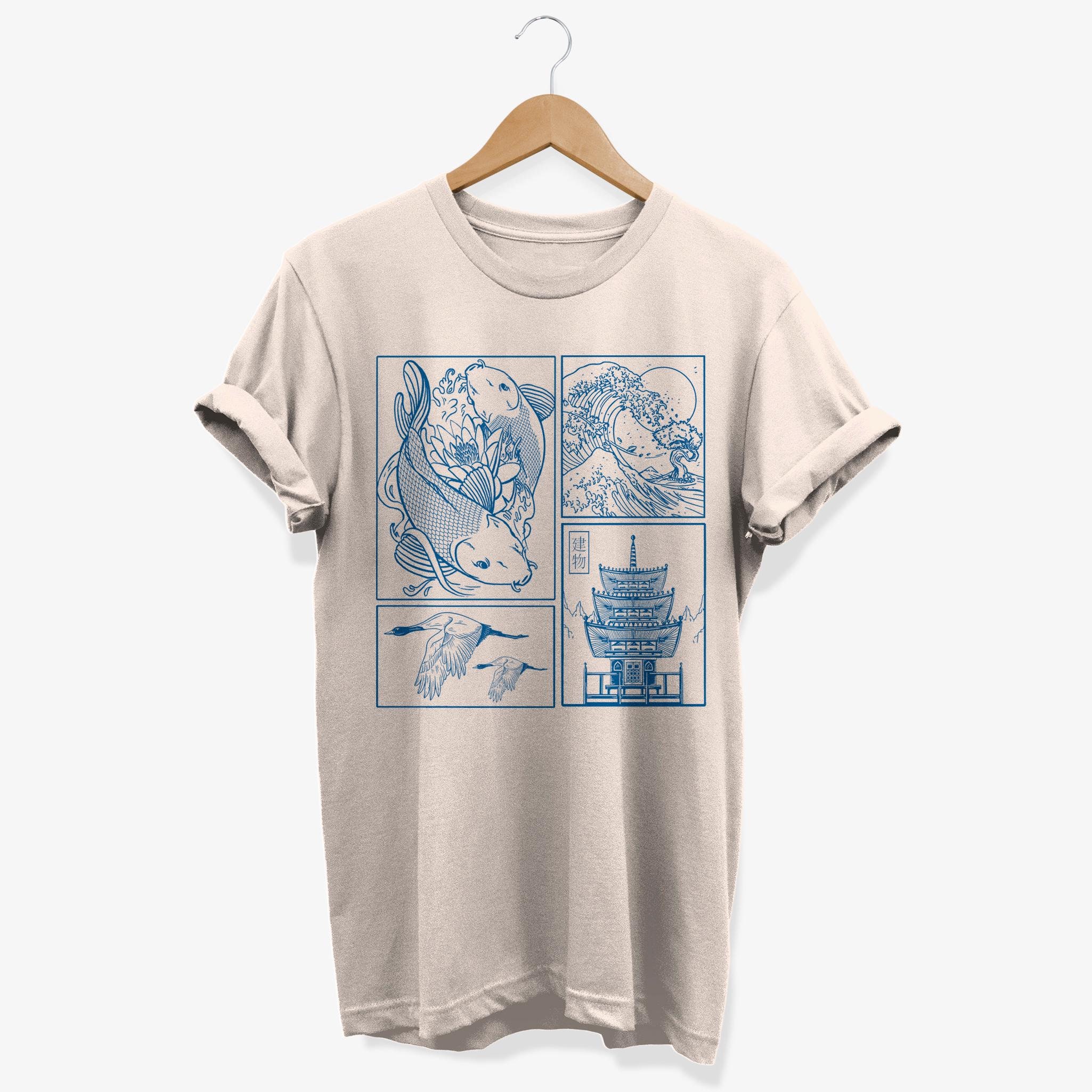 Vintage Minimalist Japan Culture T-shirt | Folklore Japanese
