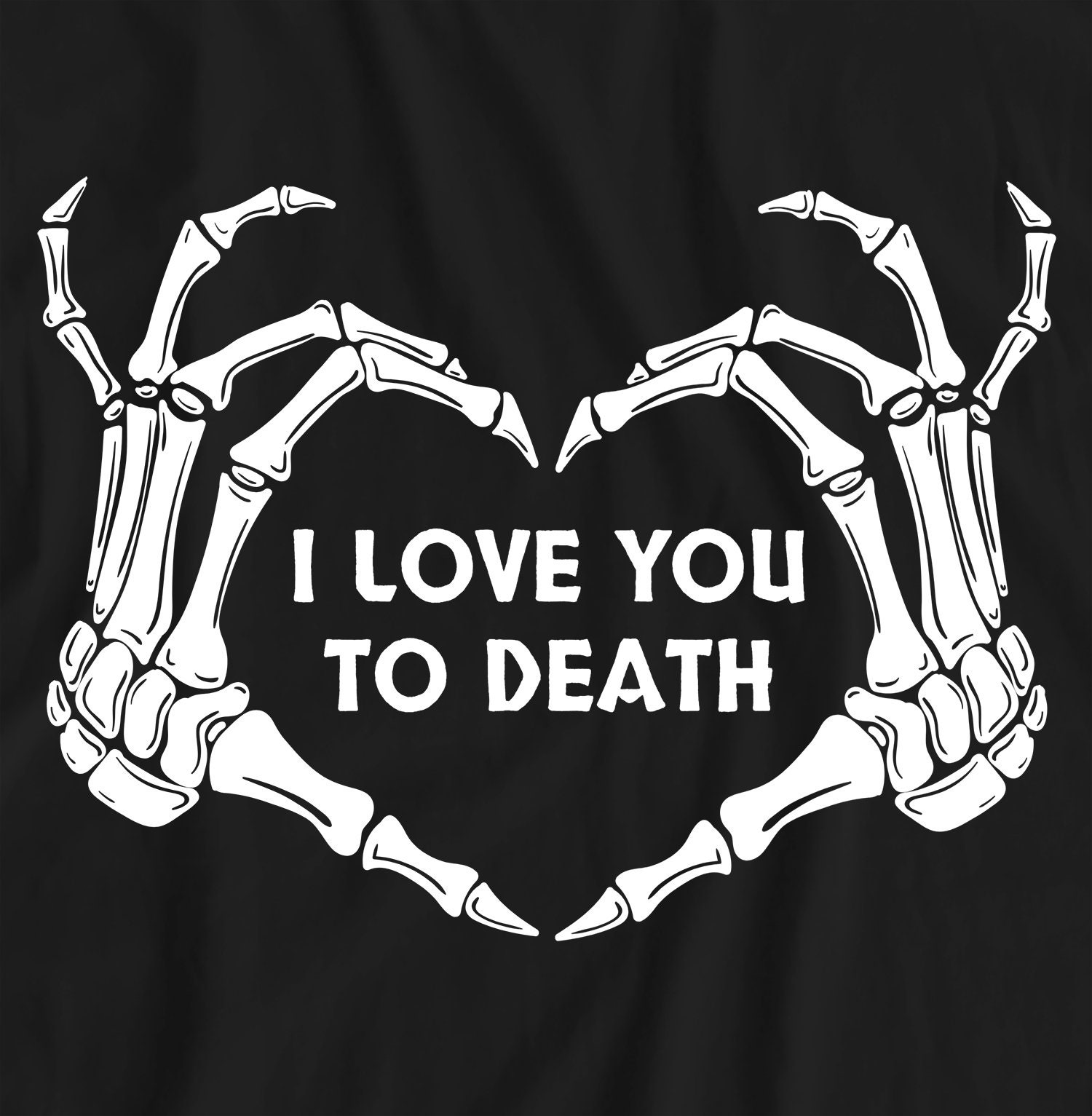 Discover I Love you to death Shirt, Aesthetic Clothing, Gothic Apparel, Goth Top, Death Metal T-shirt, Heavy Metal Tee, Black Metal Tshirt, Halloween