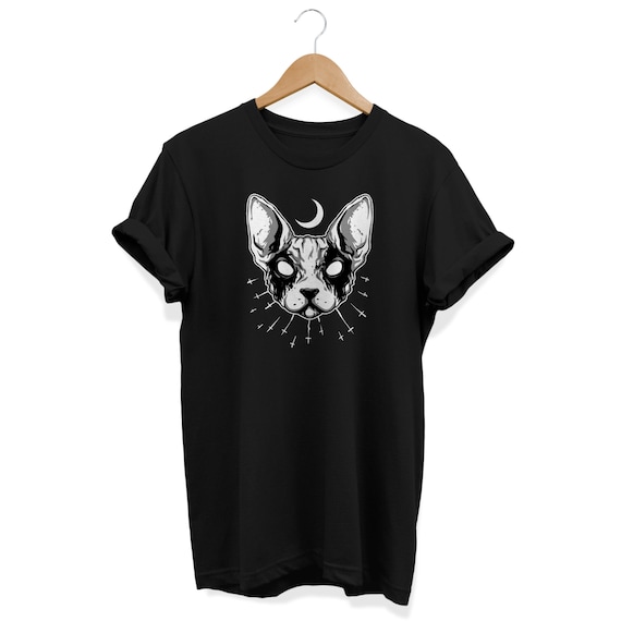 Sphynx Cat Shirt Gothic Tshirt Alternative Clothing Pastel | Etsy