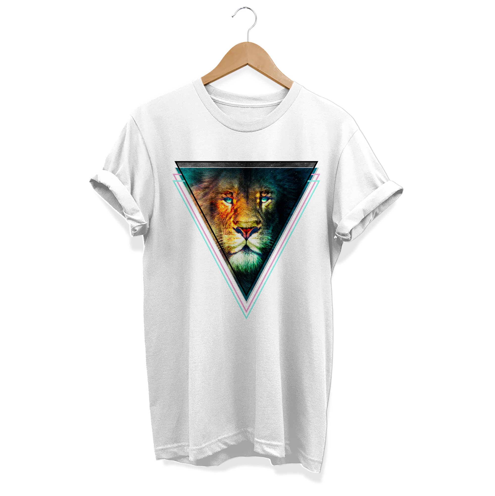 Lion Trippy T Shirt Psychedelic T-shirt Summer Outfit - Etsy Finland