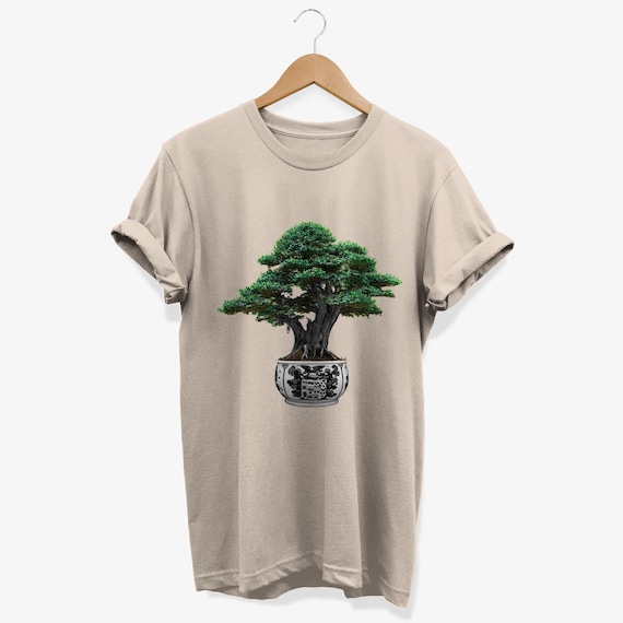 盆栽グラフィックTシャツ | 日本の禅アートシャツ - Etsy 日本