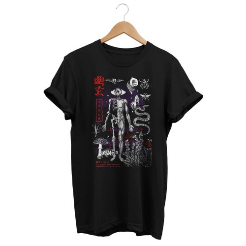 Skull Red Roses T-shirt: Japanese Goth Grunge Streetwear - Etsy