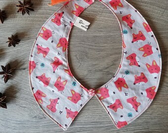 Peter pan collar, detachable collar, tailored collar, cotton collar, fox collar