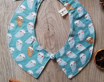Peter pan collar, detachable collar, tailored collar, cotton collar, owl collar