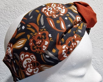 Knot, fabric tiara, turban headband, hair accessory, floral headband, leaflet headband,