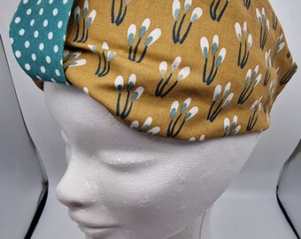 Headband with knot, fabric tiara, turban headband, hair accessory, matches headband, ocher headband
