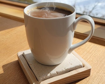 Cozy Coffee Coaster - Hot Stone Mug Warmer