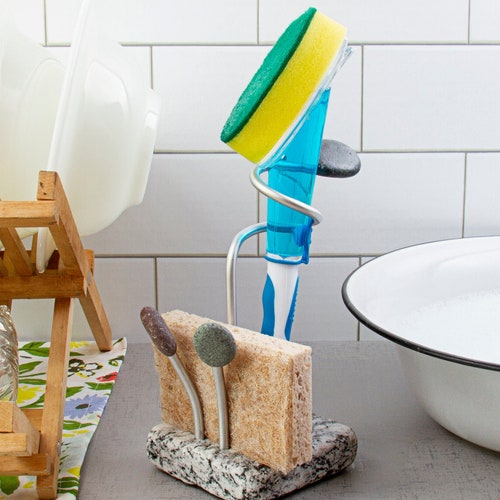 Soap and Sponge Holder Ceramic Soap Dish Utensil Holder Etsy