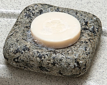 Solid Granite Cove Soap Dish, Kitchen, Bathroom