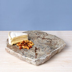 Solid Granite Lazy Susan Server, Kitchen, Freezer to Table, Keep Appetizers Cold (LS-Z)