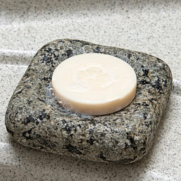 Solid Granite Cove Soap Dish, Kitchen, Bathroom